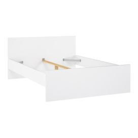 Bílá dvoulůžková postel 140x190 cm Naia – Tvilum