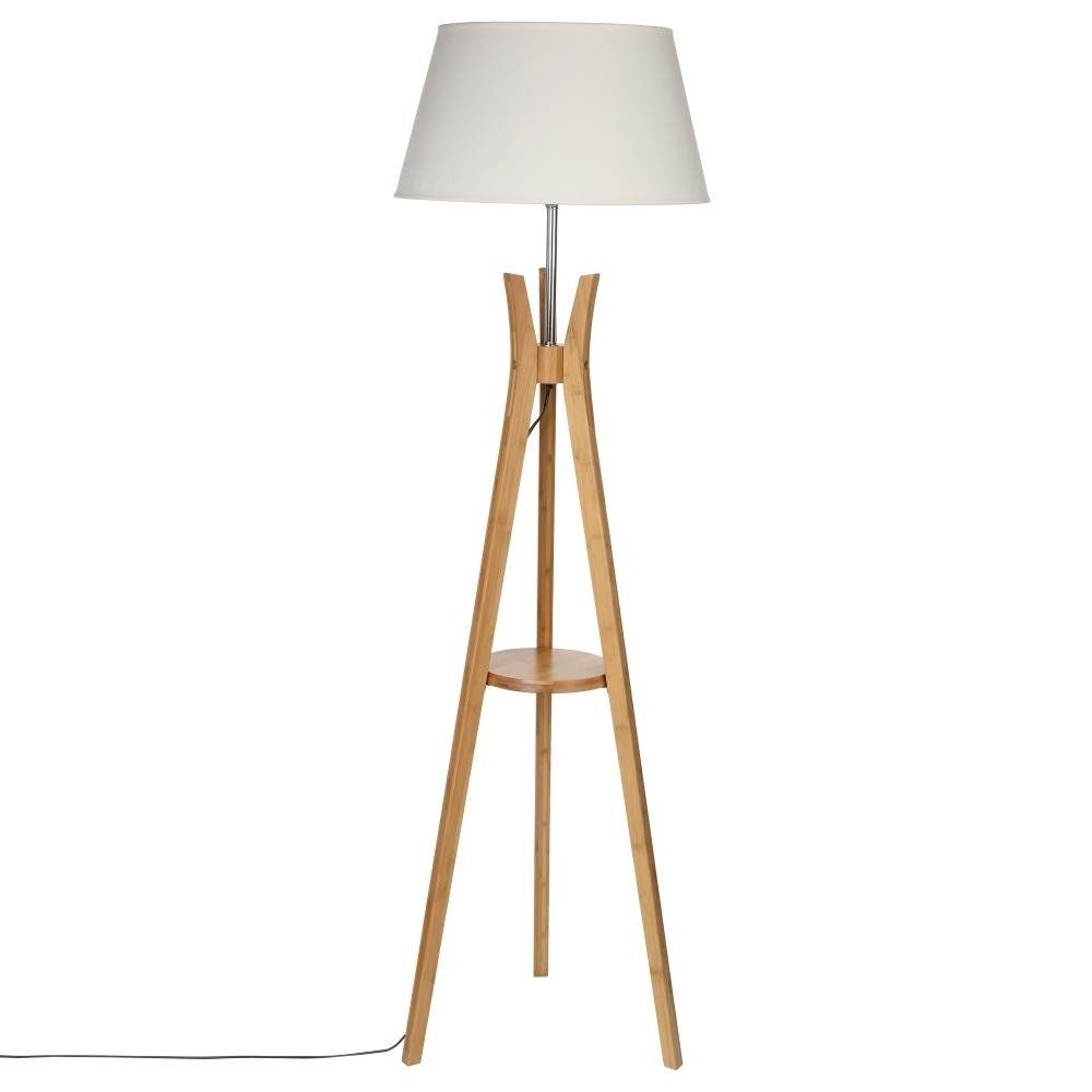 Atmosphera Bílá stojací lampa KALO, 156 cm - EDAXO.CZ s.r.o.