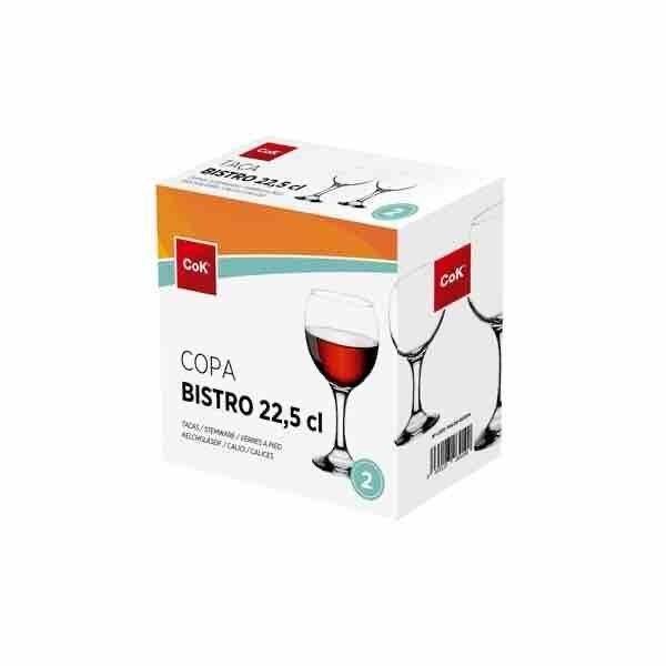 Cegeco Sklenice na víno CoK Bistro 225ml 2ks - Mujrendlik.cz