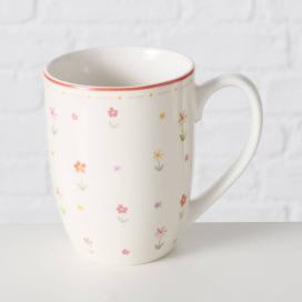 Boltze Home Porcelánový hrnek s motivem květin BLÜMI, 350 ml