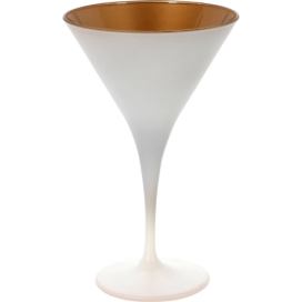 EH Excellent Houseware Sklenice na martini, zlatý vnítřek