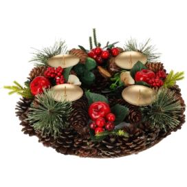 Home Styling Collection Adventní věnec ze šišek, ? 27 cm