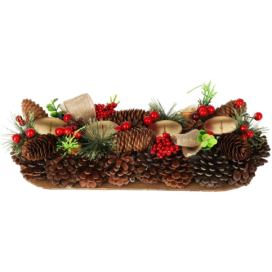 Home Styling Collection Adventní věnec ze šišek, 41 cm