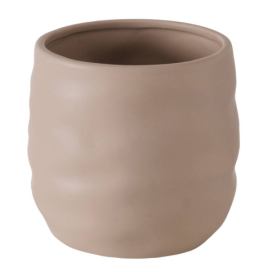 Boltze Home Květináč z kameniny Avanitko, Ø 14 cm, taupe