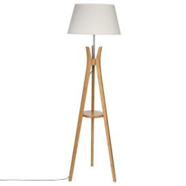 Atmosphera Bílá stojací lampa KALO, 156 cm