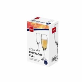 Cegeco Sklenice na šampaňské CoK Emperador 215ml 2ks