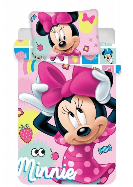 Jerry fabrics Disney povlečení do postýlky Minnie sweet baby 100x135 + 40x60 cm  - POVLECENI-OBCHOD.CZ