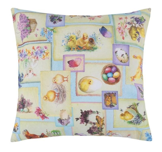 Bellatex Polštářek EMA Velikonoce 45x45 cm Patchwork velikonoční - POVLECENI-OBCHOD.CZ