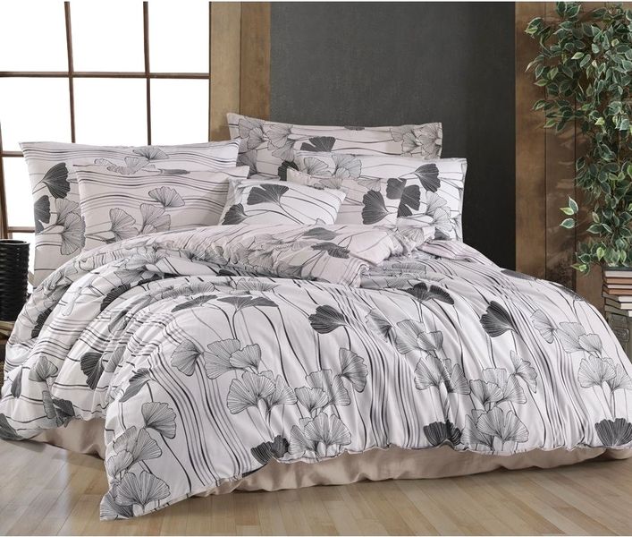 Bedtex povlečení bavlna Ginko Bílé 140x200+70x90 cm   - POVLECENI-OBCHOD.CZ