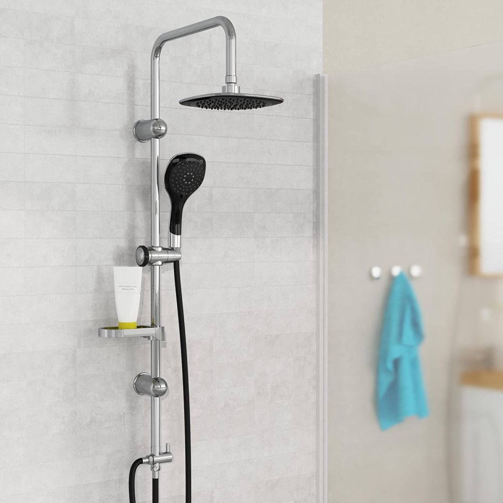 Eisl / Schuette Sprchový set bez baterie SHOWER DREAM, chrom/černá DXLD60088CS - Hezká koupelna s.r.o.