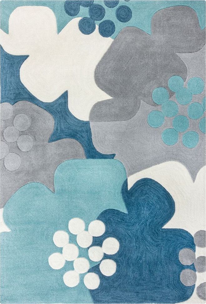 Flair Rugs koberce Kusový koberec Zest Retro Floral Blue Rozměry koberců: 160x230 Mdum - M DUM.cz