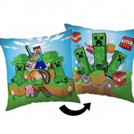 Jerry Fabrics polštářek Minecraft Creeper rush 40x40 cm 