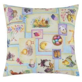 Bellatex Polštářek EMA Velikonoce 45x45 cm Patchwork velikonoční