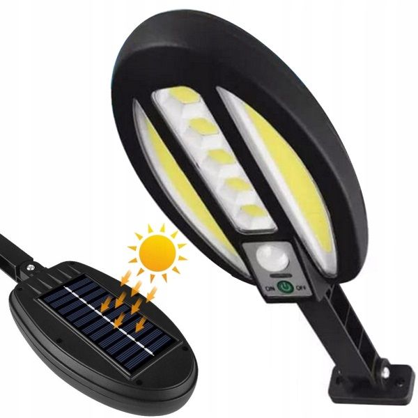 Izoxis SOLÁRNÍ LAMPA 95 LED COB SE SNÍMAČEM POHYBU A SOUMRAKU - www.do-domu.cz