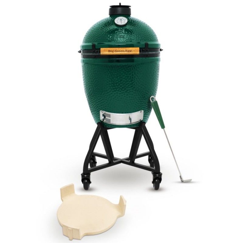 Gril Big Green Egg Medium se stojanem a convEGGtorem - GrilyKrby.cz