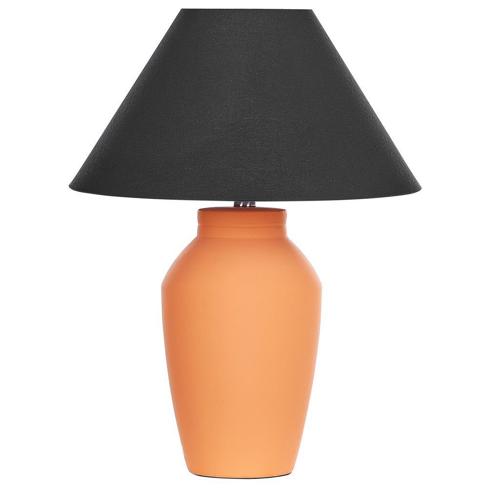 Keramická stolní lampa oranžová RODEIRO - Beliani.cz