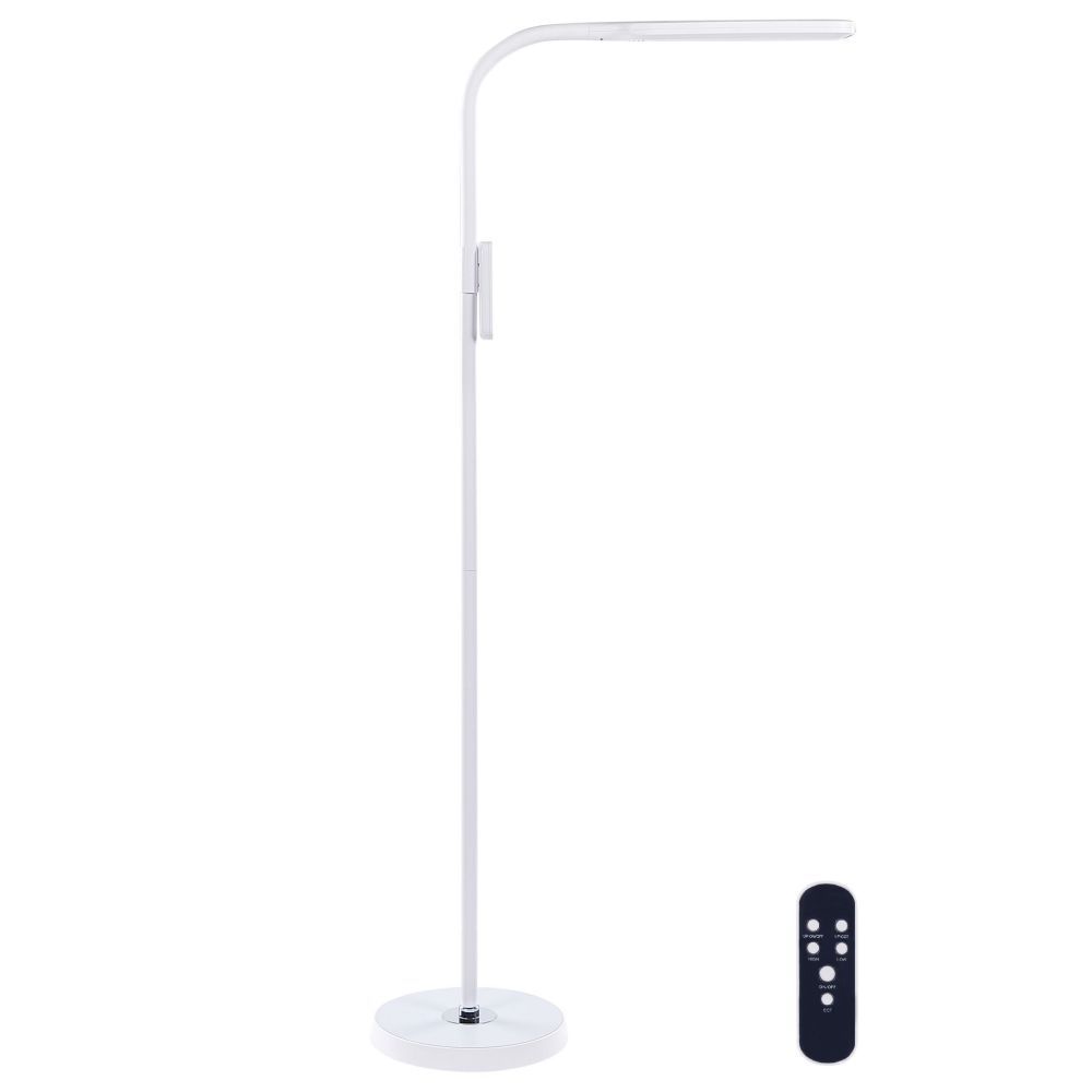 Stojací LED lampa s dálkovým ovládáním černá APUS - Beliani.cz