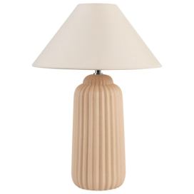 Keramická stolní lampa béžová NURIA