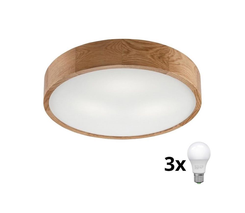 Brilagi Brilagi - LED Stropní svítidlo CARVALHO 3xE27/60W/230V dub pr. 47,5 cm  -  Svět-svítidel.cz