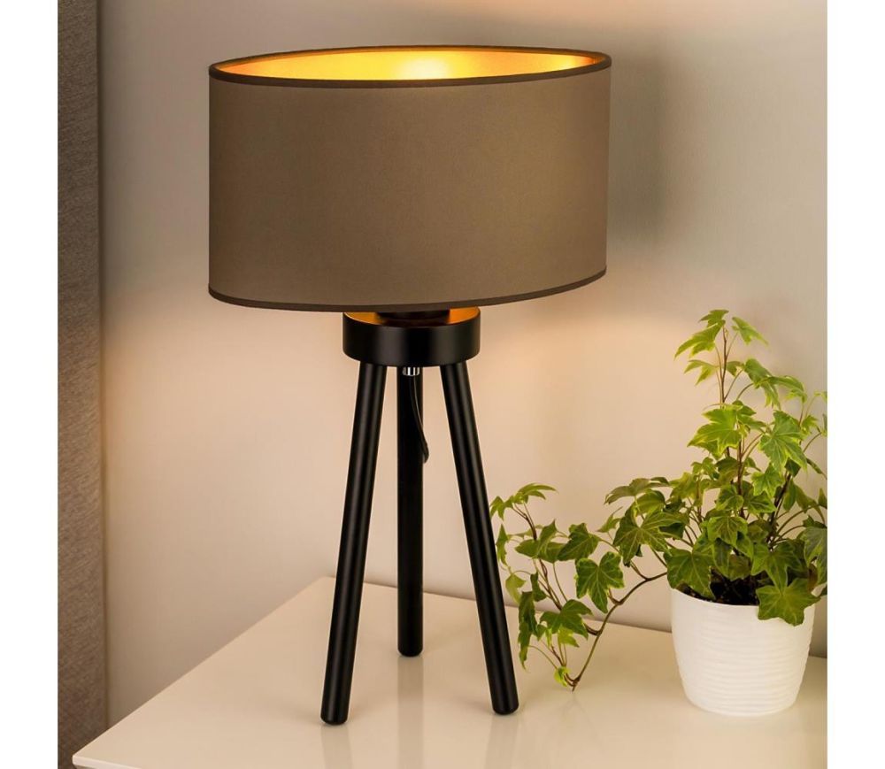   - Stolní lampa OVAL VEGAN 1xE27/15W/230V béžová  -  Svět-svítidel.cz