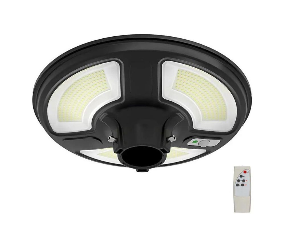  LED Solární pouliční lampa se senzorem LED/10W/3,2V 6500K IP65+ dálkové ovládání  -  Svět-svítidel.cz