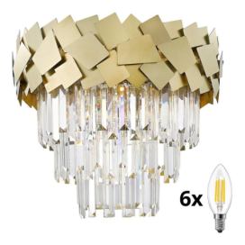 Brilagi Brilagi - LED Křišťálové stropní svítidlo MIRAGE 6xE14/40W/230V 