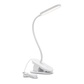  B.V.  - LED Stmívatelná stolní lampa s klipem LED/2,5W/5V bílá 