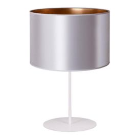   - Stolní lampa CANNES 1xE14/15W/230V 20 cm stříbrná/měděná/bílá 