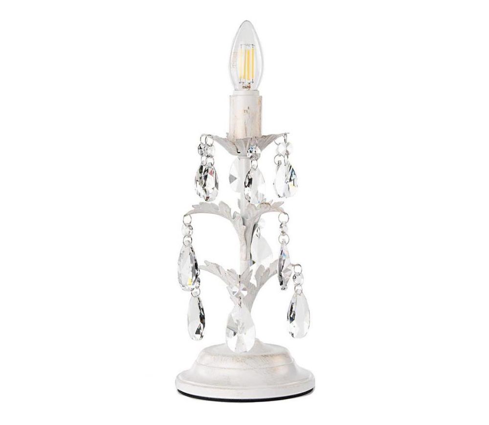 ONLI ONLI - Stolní lampa TERESA 1xE14/6W/230V bílá  -  Svět-svítidel.cz