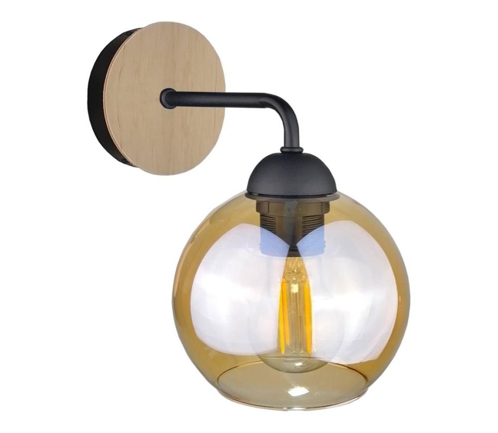 Keter Lighting Nástěnné svítidlo MELLE WOOD 1xE27/60W/230V  -  Svět-svítidel.cz