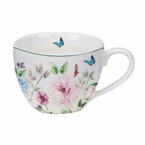 4dílná sada porcelánových šálků Flower Garden, 90 ml - 4home.cz