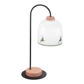 Kolarz Kolarz A1352.71.G.100 - Stolní lampa NONNA 1xE27/60W/230V jeleni dub/bílá/zelená 