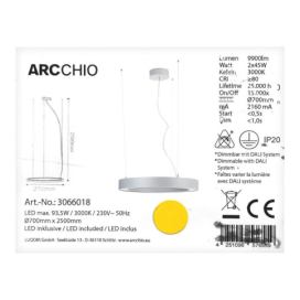 Arcchio Arcchio - LED Lustr na lanku PIETRO 2xLED/45W/230V 