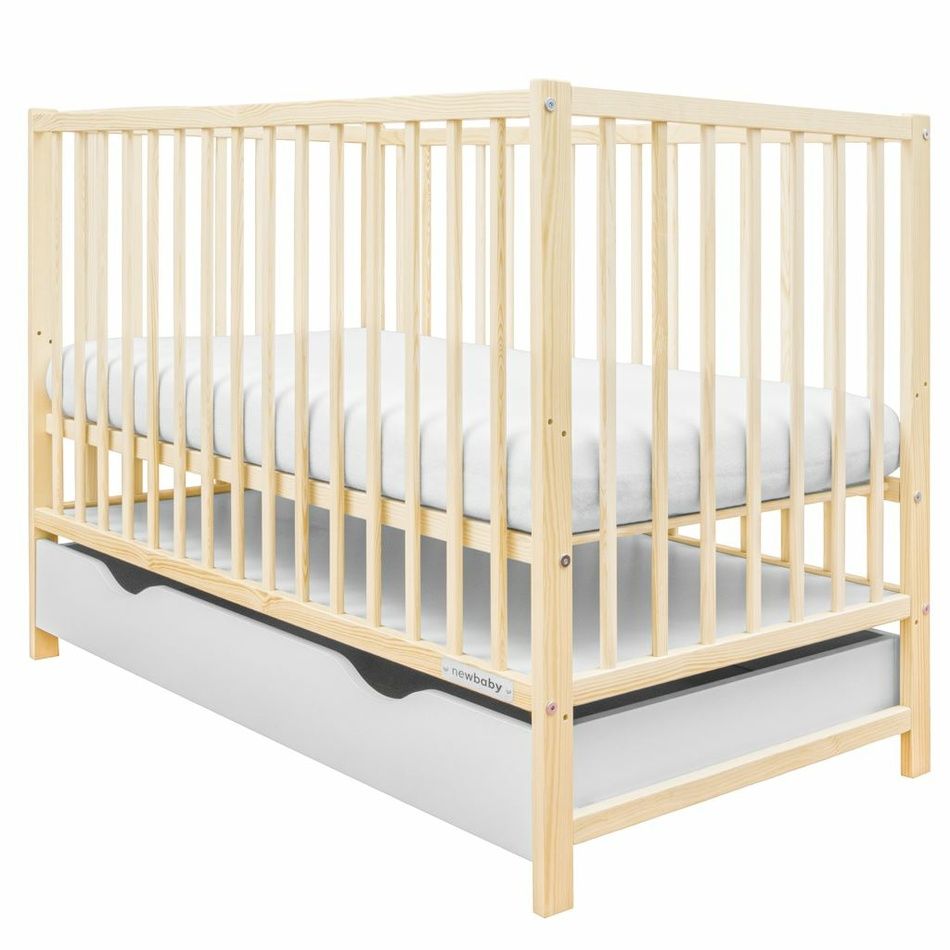 New Baby Dětská postýlka Basic se šuplíkem, přírodní - 4home.cz