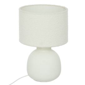 Atmosphera Keramická stolní lampa LAIL s kloboukem boucle, 43 cm