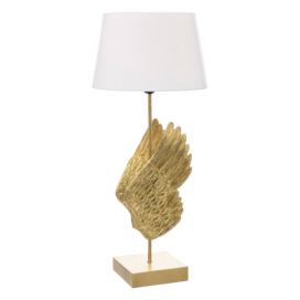 Atmosphera Stolní lampa se zlatými křídly, 70 cm