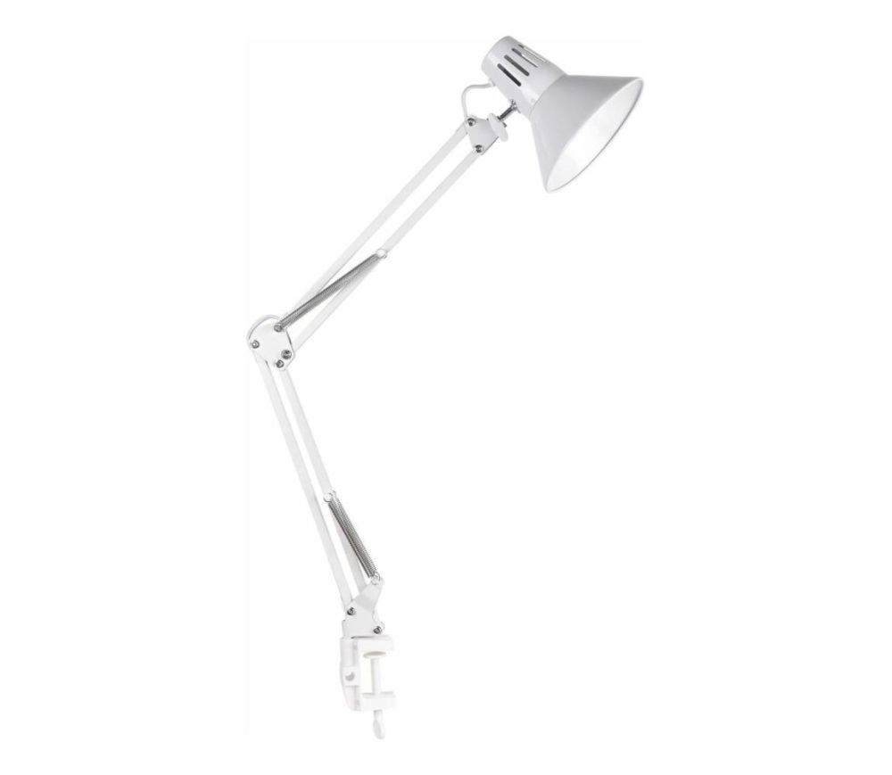  Stolní lampa WORKER 1xE27/10W/230V bílá  -  Svět-svítidel.cz