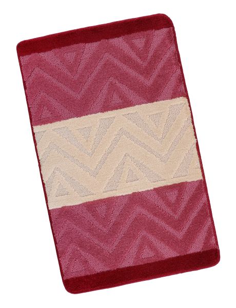 Bellatex BANY 60x100 cm 60x100 cm Chevron burgundy - POVLECENI-OBCHOD.CZ