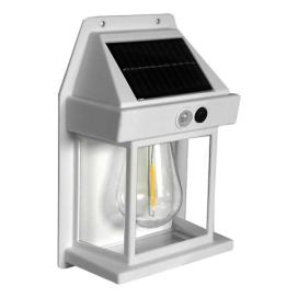 Greenlux LED Solární nástěnné svítidlo se senzorem LANTER LED/1W/3,7V IP44 bílá 