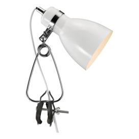 Nordlux Nordlux - Stolní lampa s klipem CYCLONE 1xE14/15W/230V bílá 