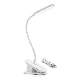  B.V. -LED Stmívatelná nabíjecí stolní lampa s klipem LED/2,5W/5V 1200mAh bílá 