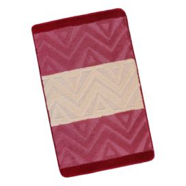 Bellatex BANY 60x100 cm 60x100 cm Chevron burgundy