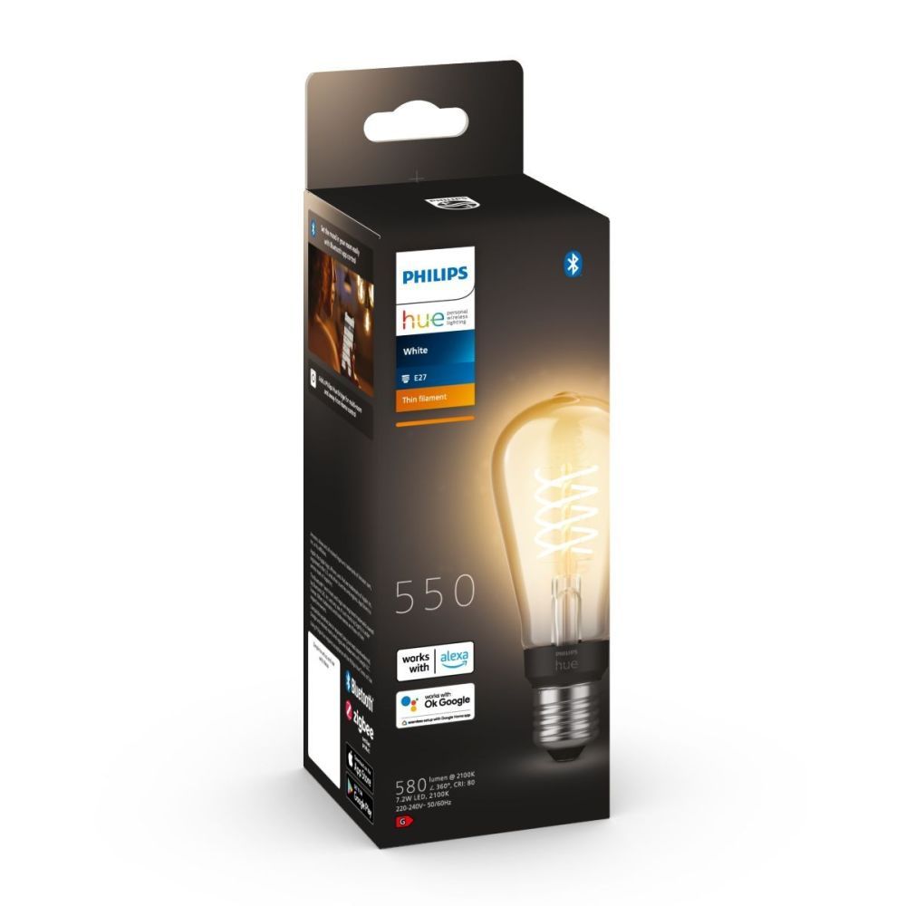 Philips Hue white 8719514342989 LED inteligentní žárovka | 7W E27 | 550lm | 2100K - Dekolamp s.r.o.