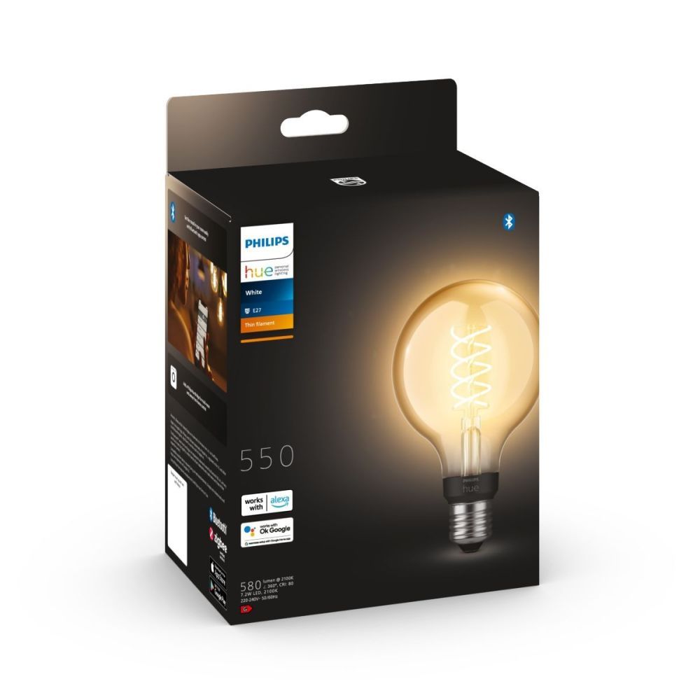 Philips Hue white 8719514343009 LED inteligentní žárovka | 7W E27 | 550lm | 2100K - Dekolamp s.r.o.