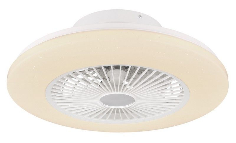 Globo 03628 LED stropní svítidlo s ventilátorem Travo 1x30W | 1700lm | 3000-6500K - stmívatelné, dálkové ovládání, noční režim, bílá - Dekolamp s.r.o.