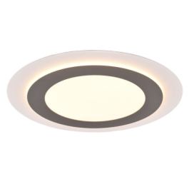 Trio 641519207 LED přisazené stropní svítidlo Morgan 1x42W | 5600lm | 2700-6000K | IP20 - nastavitelná barva světla ve stupních + plynulé nastavení barvy světla, integrovaný stmívač, funkce pamětí, noční režim, dálkové ovládání, časový spínač, nikl