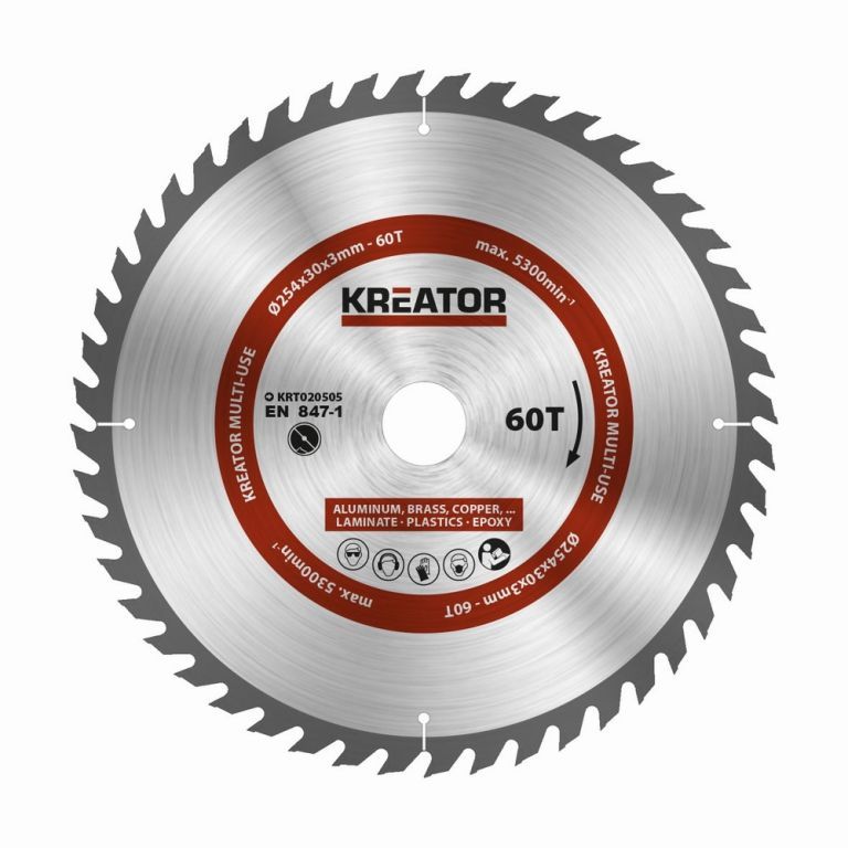 Kreator pilový kotouč, univerzální 254 mm, 60T - Kokiskashop.cz