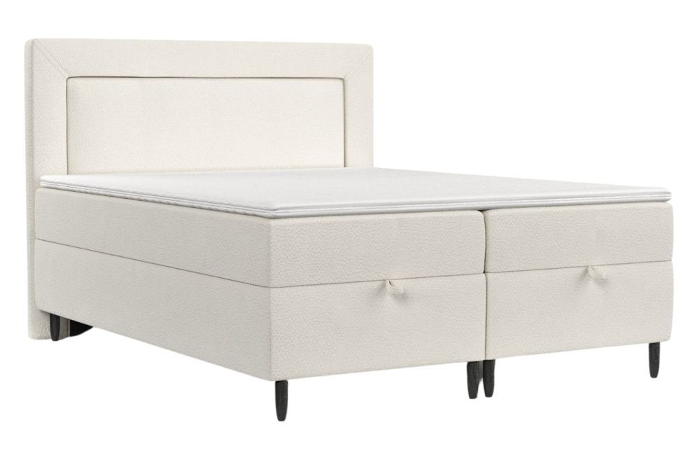 Maison de Rêve Bílá čalouněná postel NEA 160 x 200 cm, boxspring - Designovynabytek.cz