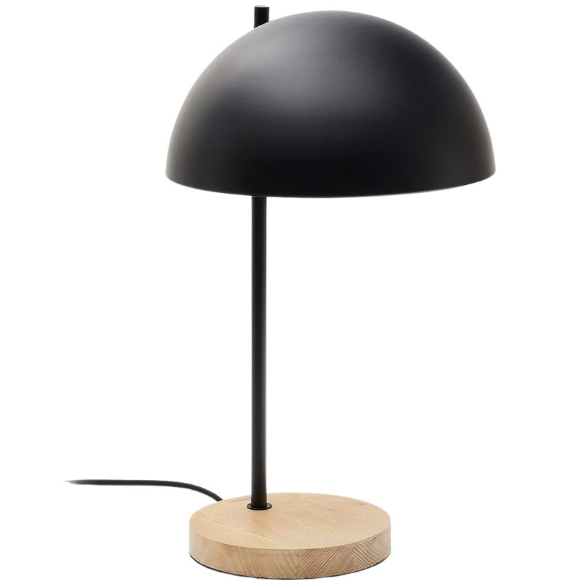 Černá kovová stolní lampa Kave Home Catlar - Designovynabytek.cz