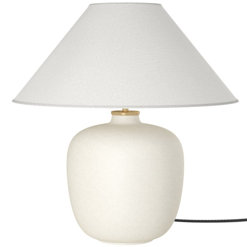 Audo CPH Béžová keramická stolní lampa AUDO TORSO 37 cm - Designovynabytek.cz